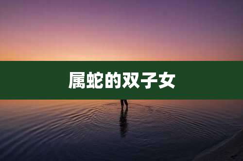 属蛇的双子女