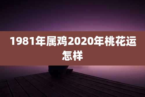 1981年属鸡2020年桃花运怎样