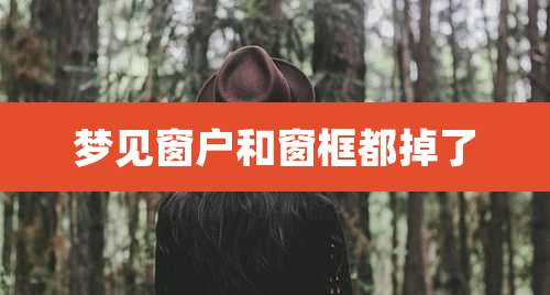 梦见窗户和窗框都掉了