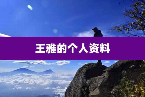 王雅的个人资料