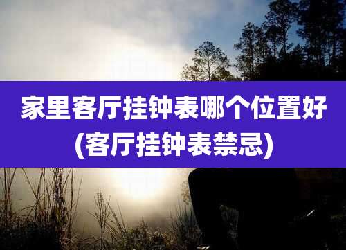 家里客厅挂钟表哪个位置好(客厅挂钟表禁忌)