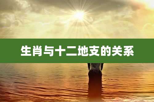 生肖与十二地支的关系