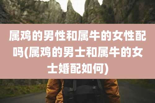 属鸡的男性和属牛的女性配吗(属鸡的男士和属牛的女士婚配如何)