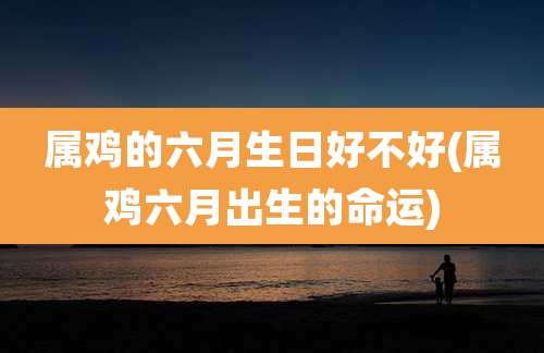 属鸡的六月生日好不好(属鸡六月出生的命运)
