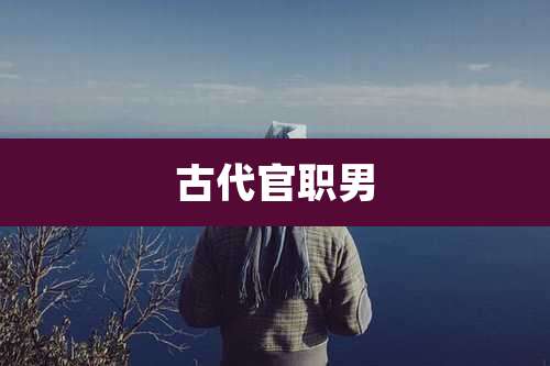 古代官职男