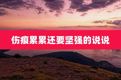 伤痕累累还要坚强的说说