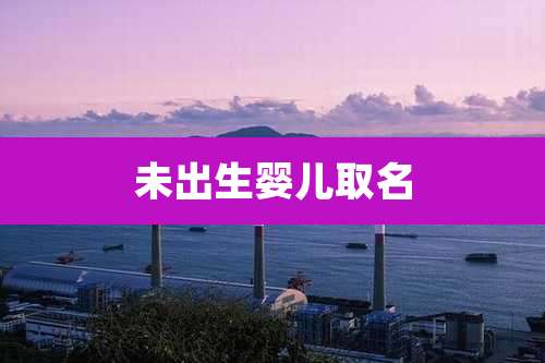 未出生婴儿取名