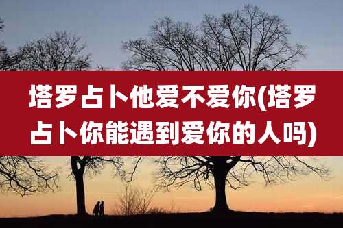 塔罗占卜他爱不爱你(塔罗占卜你能遇到爱你的人吗)