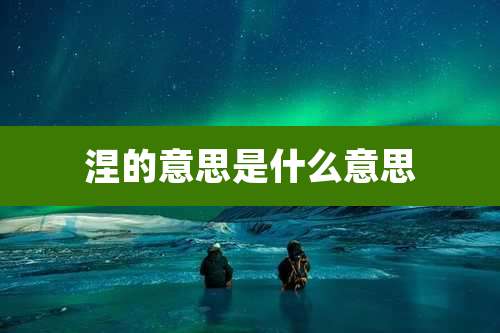 涅的意思是什么意思