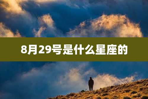 8月29号是什么星座的