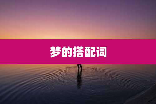 梦的搭配词