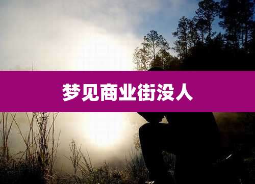 梦见商业街没人