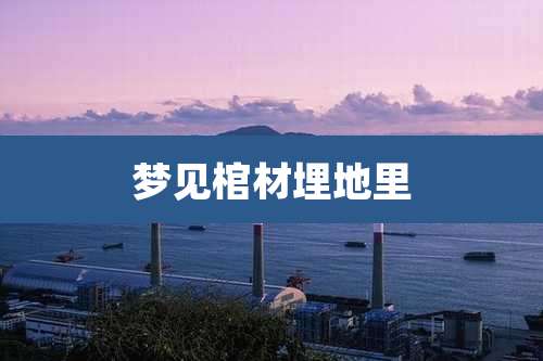 梦见棺材埋地里
