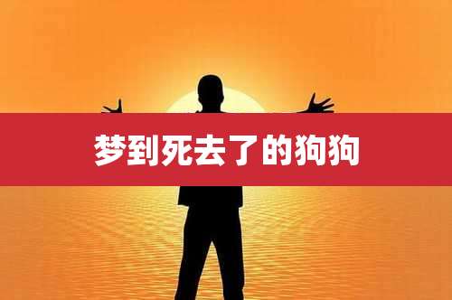 梦到死去了的狗狗