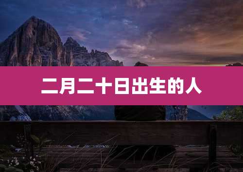 二月二十日出生的人