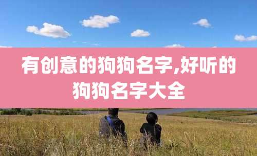 有创意的狗狗名字,好听的狗狗名字大全
