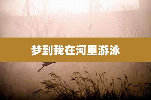 梦到我在河里游泳