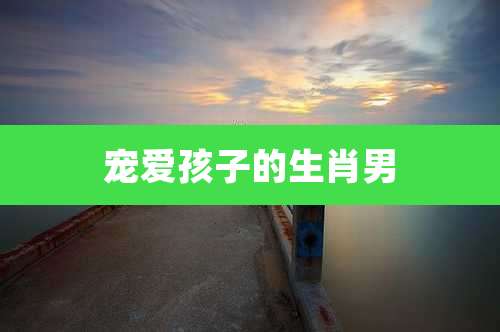 宠爱孩子的生肖男
