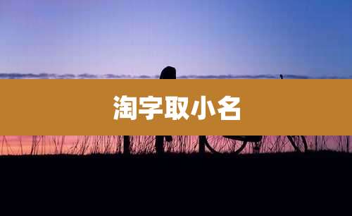 淘字取小名