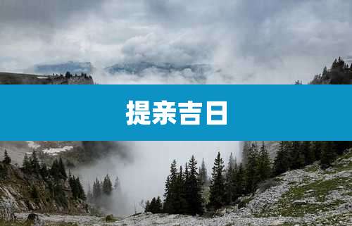提亲吉日