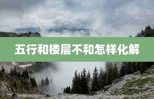 五行和楼层不和怎样化解