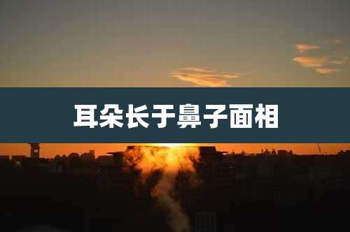 耳朵长于鼻子面相