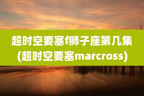 超时空要塞f狮子座第几集(超时空要塞marcross)