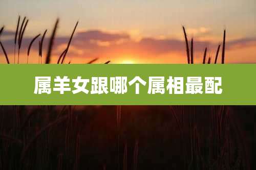 属羊女跟哪个属相最配