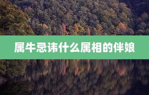 属牛忌讳什么属相的伴娘