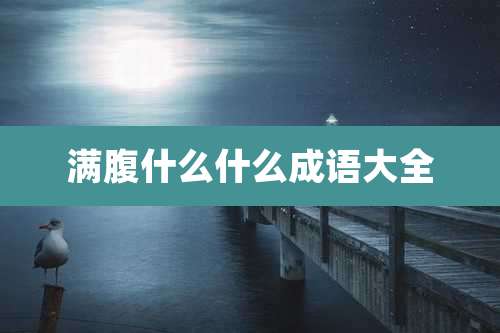 满腹什么什么成语大全