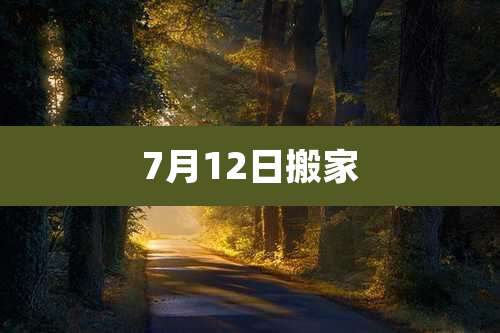7月12日搬家