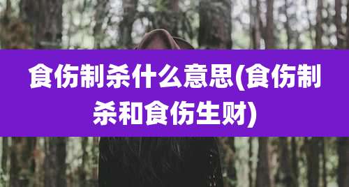 食伤制杀什么意思(食伤制杀和食伤生财)