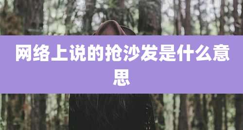 网络上说的抢沙发是什么意思