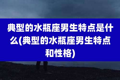 典型的水瓶座男生特点是什么(典型的水瓶座男生特点和性格)