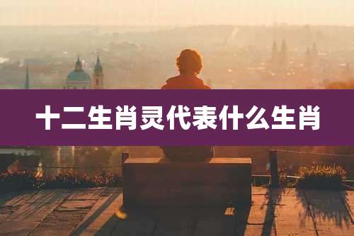 十二生肖灵代表什么生肖