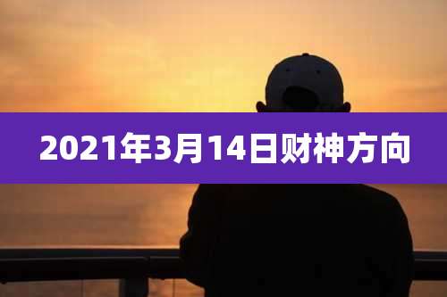 2021年3月14日财神方向