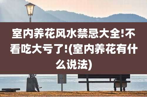 室内养花风水禁忌大全!不看吃大亏了!(室内养花有什么说法)