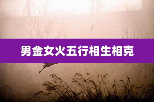 男金女火五行相生相克