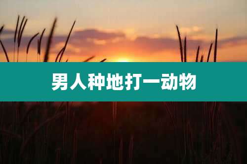 男人种地打一动物