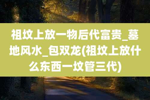 祖坟上放一物后代富贵_墓地风水_包双龙(祖坟上放什么东西一坟管三代)
