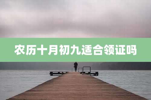 农历十月初九适合领证吗