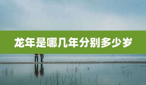 龙年是哪几年分别多少岁