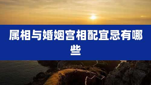 属相与婚姻宫相配宜忌有哪些