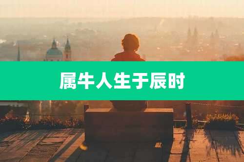 属牛人生于辰时