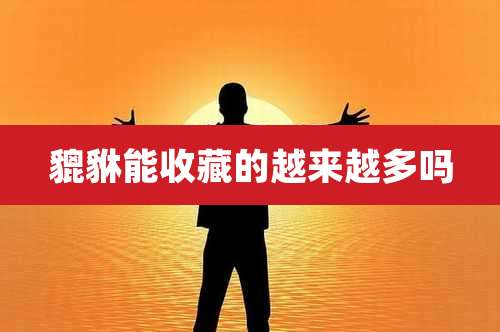 貔貅能收藏的越来越多吗