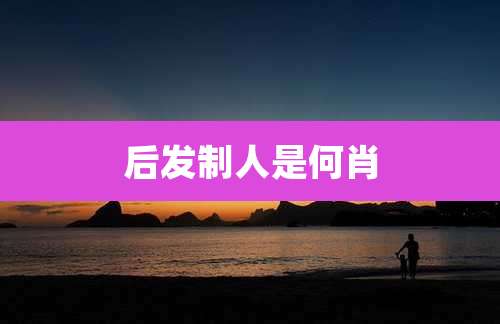 后发制人是何肖