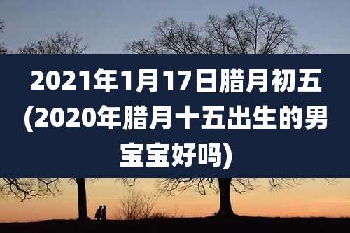 2021年1月17日腊月初五(2020年腊月十五出生的男宝宝好吗)