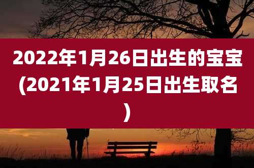 2022年1月26日出生的宝宝(2021年1月25日出生取名)