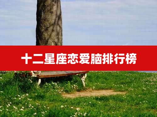 十二星座恋爱脑排行榜