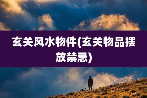 玄关风水物件(玄关物品摆放禁忌)